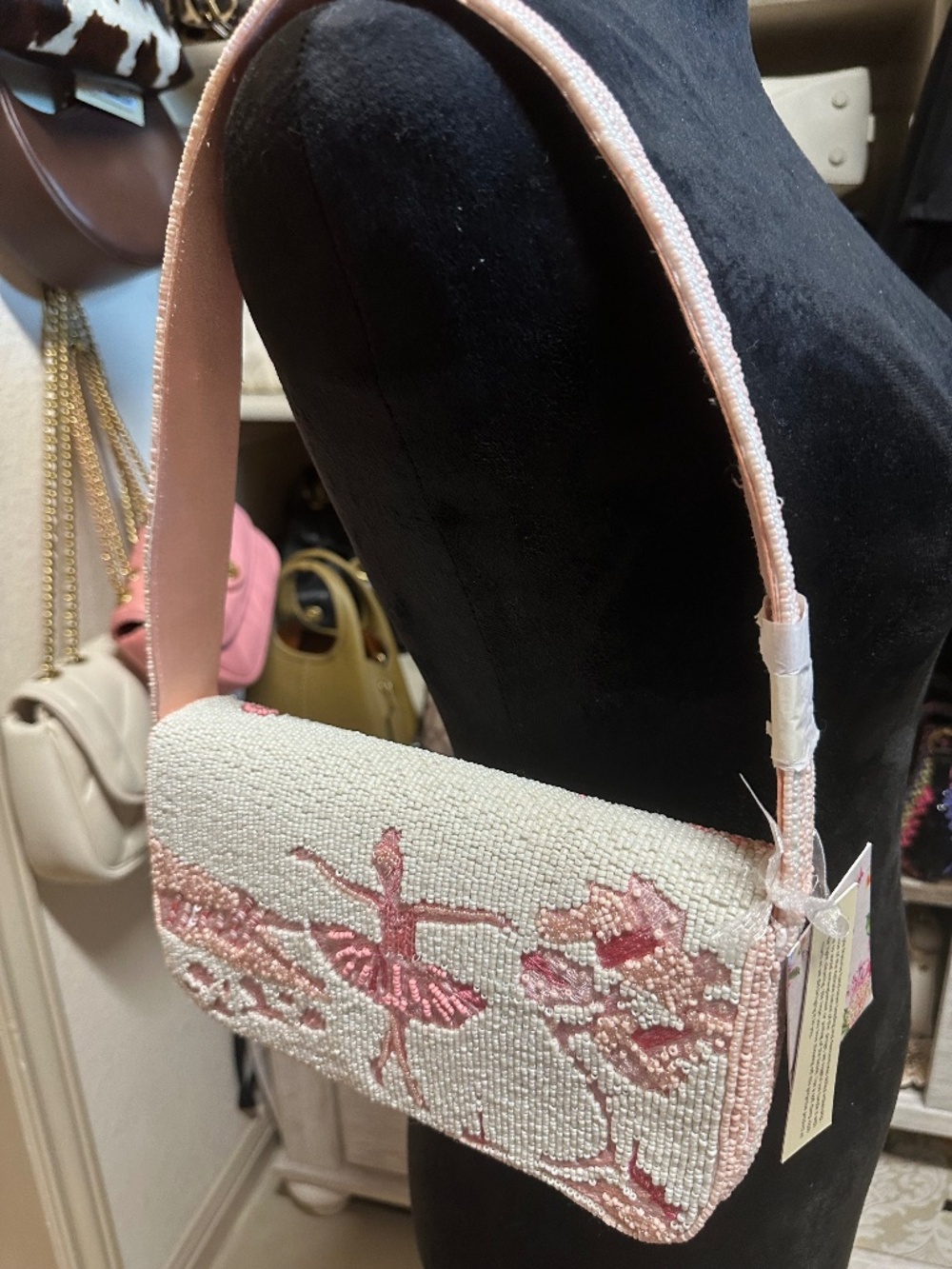 NWT! Viral Beaded Ballerina Bag Beautiful! - Picture 7 of 8